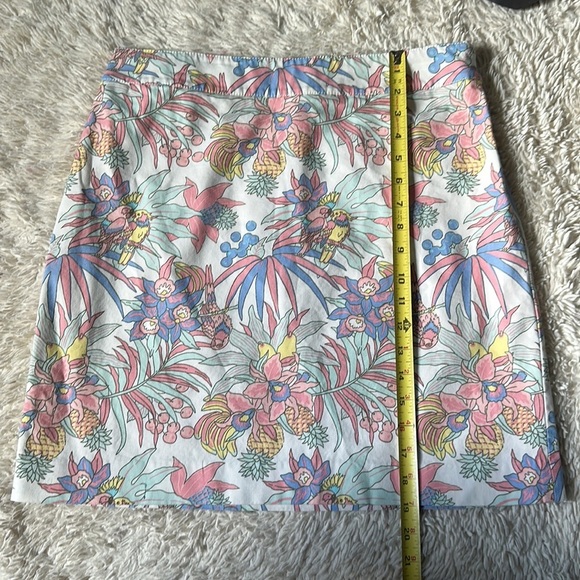 Talbots Skirt  Floral Straight  Mini Casual Preppy size 8 - Picture 4 of 16